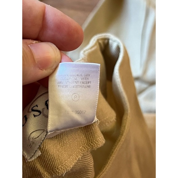 VTG Oscar de la Renta Womans Tan Twill Straight Leg Pant Minimalist Old Money 6 - Picture 4 of 12